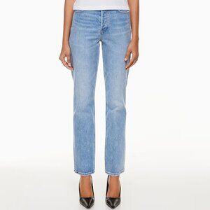 Denim Forum The Arlo Hi-Rise Straight Jeans Light Wash 27